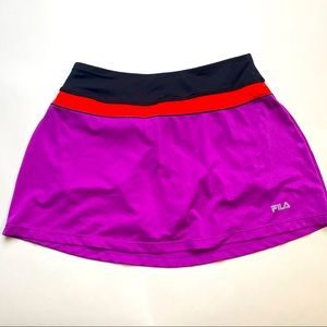 Fila purple athletic skirt with built in shorts size small